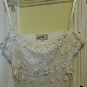 Boho style lacey top.